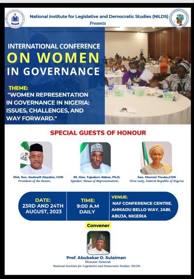 WIG: NILDS Convenes Women in Governance Conference on August 23-24″